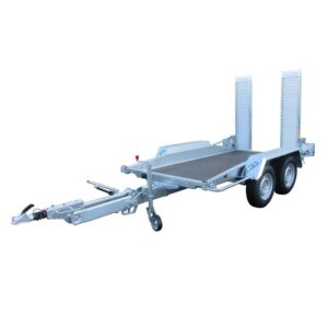 Remorque porte-engin double-essieux